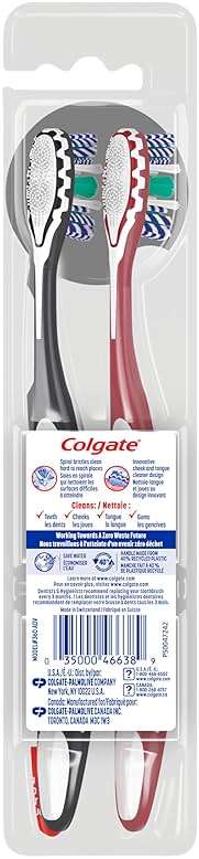 Colgate 360 Optic White Advanced Whitening Toothbrush, Adult Medium Toothbrush with Whitening Cups, Helps Whiten Teeth and Removes Odor Causing Bacteria, 2 Pack - Image 10