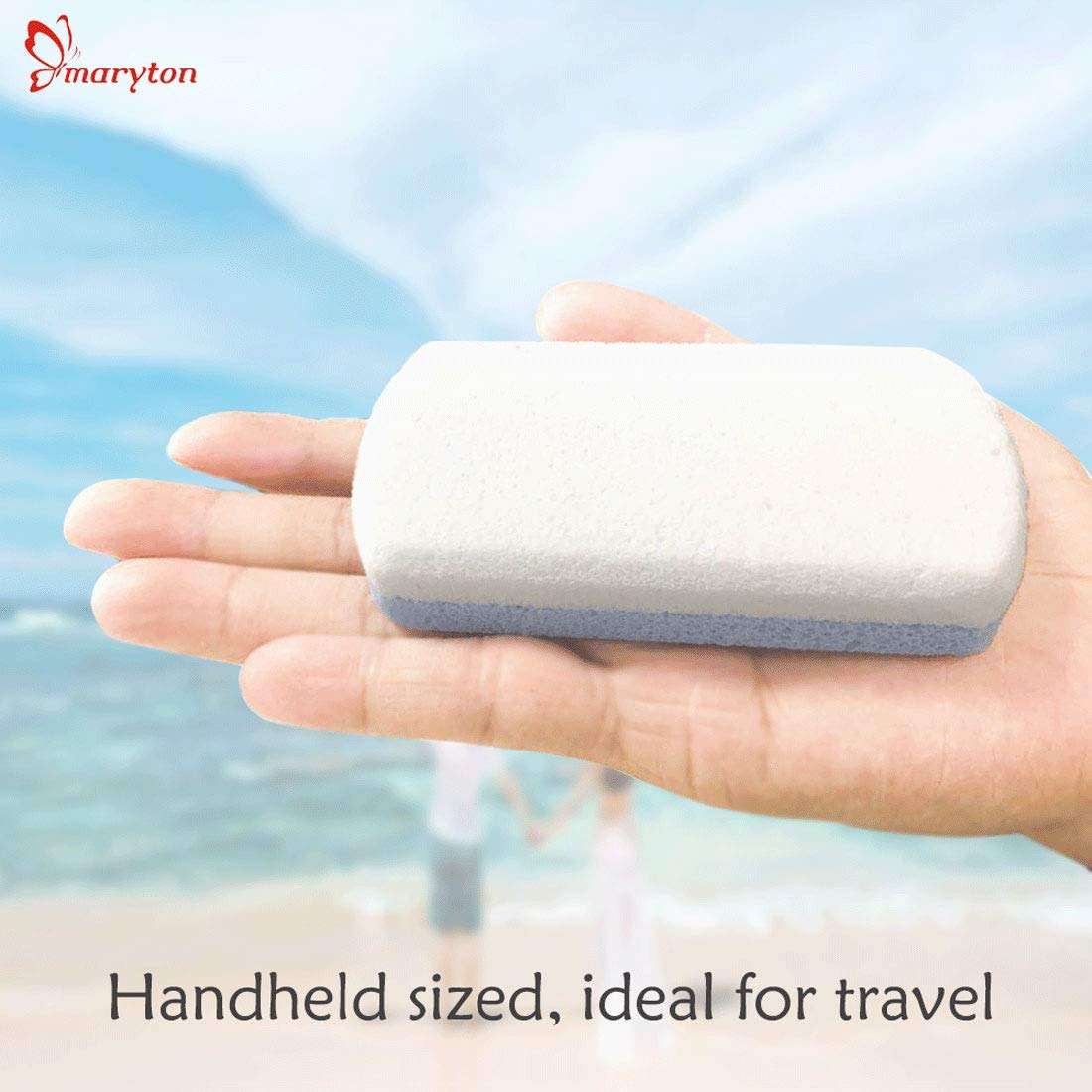 Maryton Glass Pumice Stone for Feet, Callus Remover and Foot Scrubber & Pedicure Exfoliator Tool Pack of 2 - Image 5
