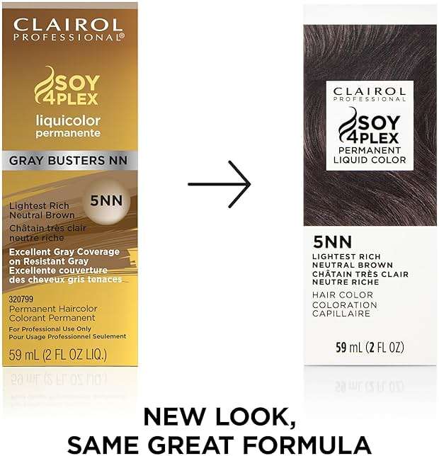 Clairol Professional Permanent Liquicolor for Light Brown/Medium Brown Hair Color with 100% Gray Coverage | Packaging May Vary - Image 3