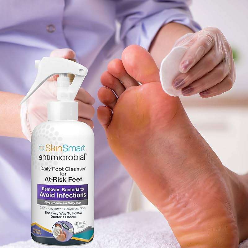 SkinSmart Daily Foot Cleanser for Advanced Foot Hygiene 8 ounce Spray - Image 3