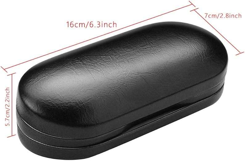 SteelFever 2 in 1 Double Sided Portable Glasses Case Travel Contact Lens Case (Black) - Image 3