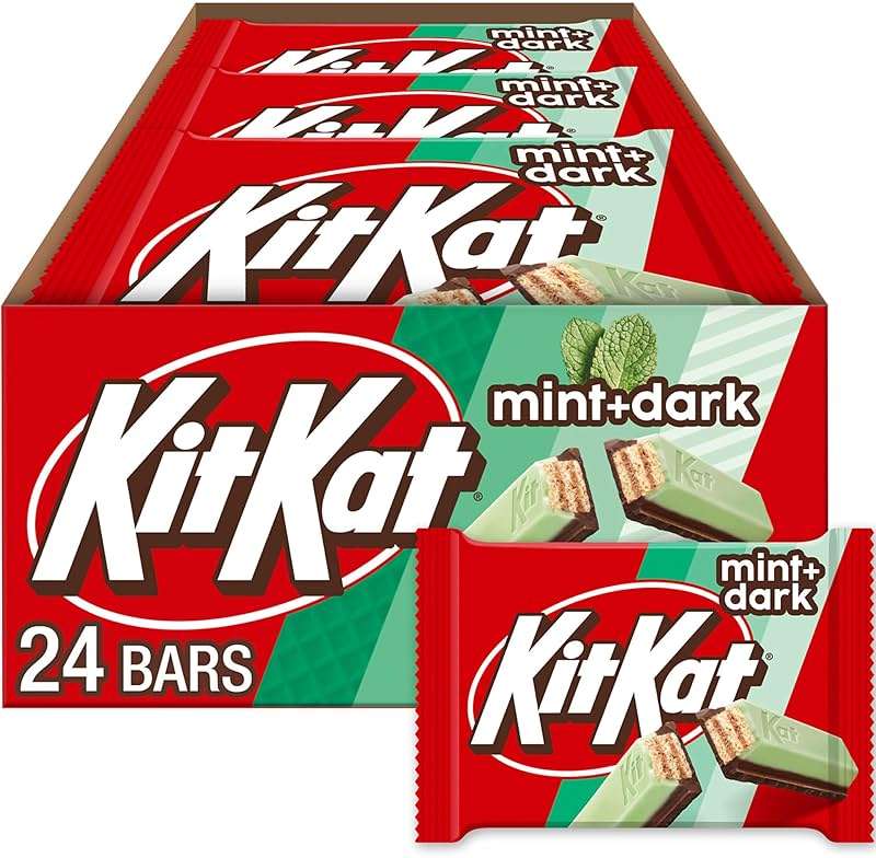 KIT KAT DUOS Dark Chocolate Mint Wafer Candy Bars, 1.5 oz (24 Count) - Image 1