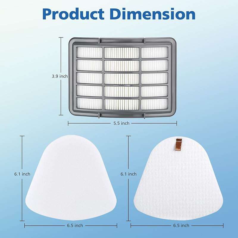 4+2 Pack Filters for Shark Vacuum Navigator Lift Away Filter Replacement Models NV350 NV351 NV352 NV355 NV356E NV360 UV440 UV540 CU500 XFF350 XHF350 - Image 2
