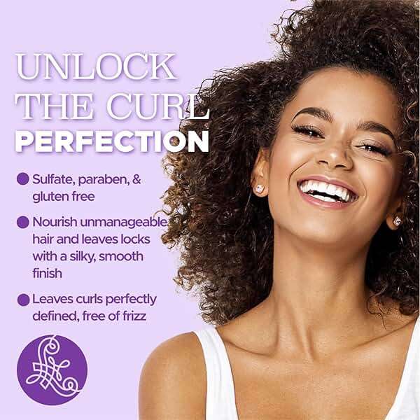 Luseta Curly Hair Shampoo and Conditioner Set with Coconut Oil, Unlimited Bounce and Definition for wavy and Coily hair, Reduce Frizz and Repair Dry Hair, for All Curl Types Sulfate Free 16.9Fl oz×2 - Image 6