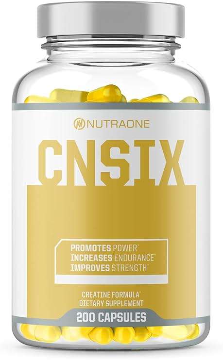 NutraOne CNSix Creatine Capsules Creatine HCL to Help Build Lean Muscle* (600mg - 200 Capsules) - Image 1