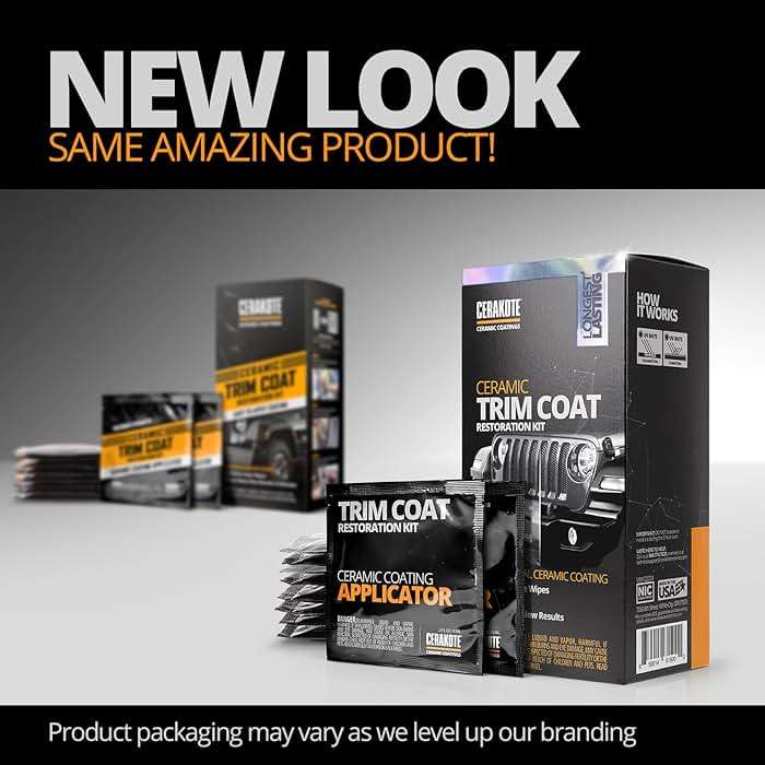 CERAKOTE® Ceramic Trim Coat Kit - Quick Plastic Trim Restorer - Ceramic Coating Guaranteed Restoration to Last Over 200 Washes – A Ceramic Coating, Not a Dressing | Quick Plastic Trim Restorer, Guaranteed Restoration Over 200 Washes, Ceramic Coating Not a Dressing - Image 9