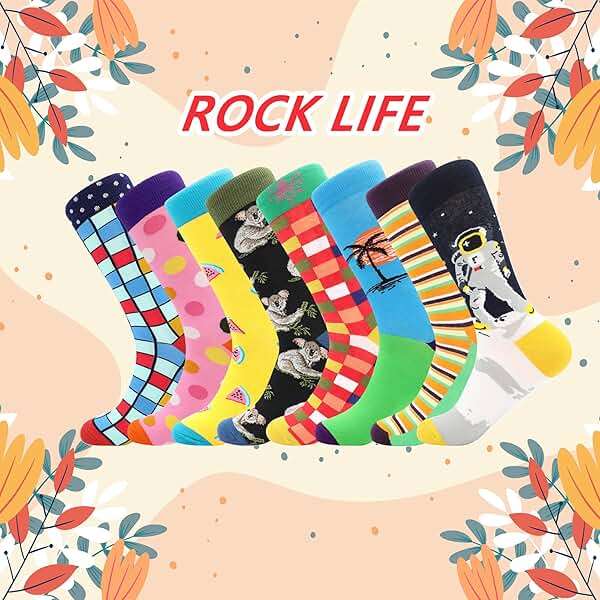 BISOUSOX Funny Socks for Men, Crazy Novelty Mens Dress Socks, Silly Funky Birthday & Father's Day Socks Size 8-12 - Image 2