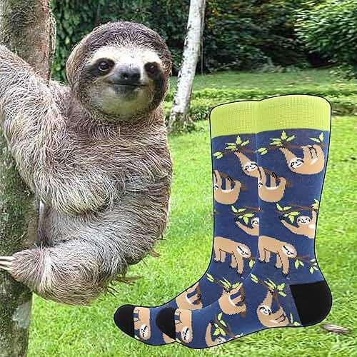 BISOUSOX Funny Socks for Men, Crazy Novelty Mens Dress Socks, Silly Funky Birthday & Father's Day Socks Size 8-12 - Image 7