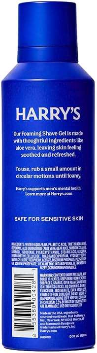 Harry's Foaming Shave Gel for Men with Aloe - (3 Pack) 6.7oz - Soothes and Cushions Skin for Shaving - Safe For Sensitive Skin - Image 7