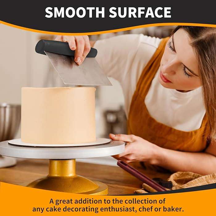 ALLTOP Bench Scraper & Chopper for Kitchen - Ideal Baking Essential Utensil,Stainless Steel Pastry/Dough/Food Cutter Tool for Cake Pizza Bread,Cooking - 1 Pack,Black - Image 6