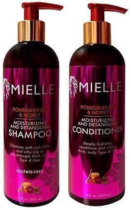 Mielle Pomegranate & Honey Moisturizing/Detangling Shampoo and Conditioner SET (12 fl. oz Each) - Image 2