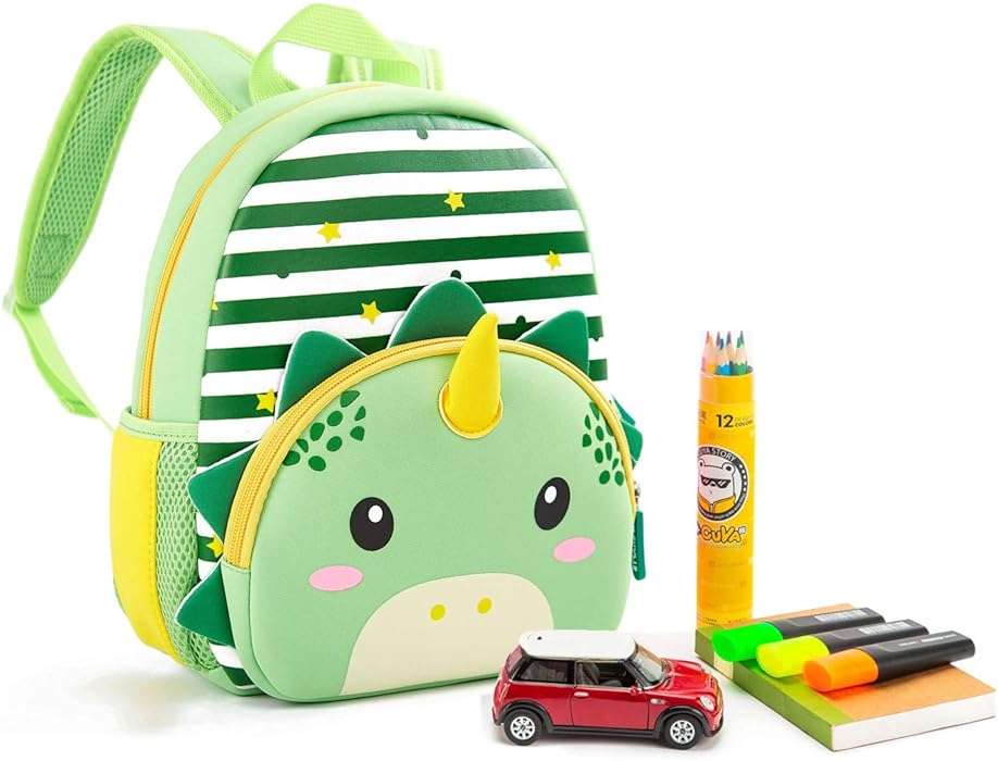 KK CRAFTS Preschool Backpack Toddler Neoprene Animal Schoolbag Lunch backpack for Kids Boys Girls(Dinosaur) - Image 6