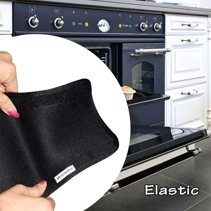 Miaowater 4 PCS Refrigerator Door Handle Covers Kitchen Appliance Decor Handles Anti-Skid Anti-Static Protector Fridge, Dishwasher Oven Keep Off Fingerprints,Food Stains (Black) - Image 2