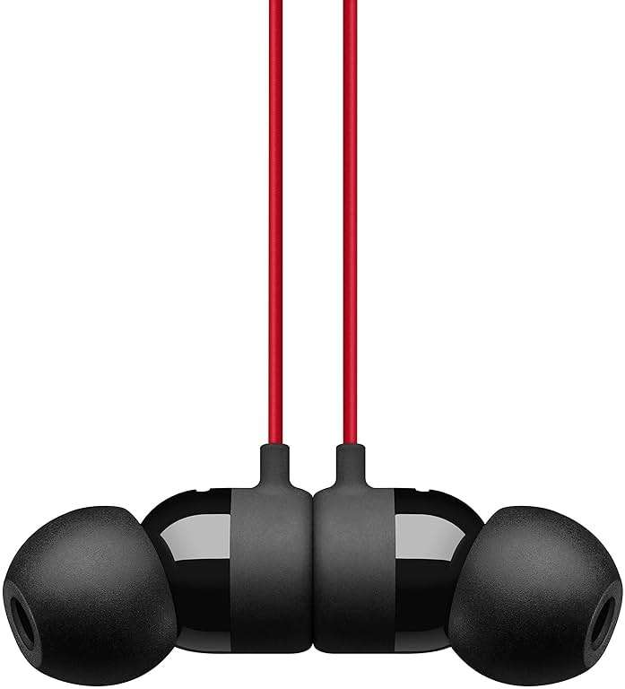 Beats By Dr. Dre UrBeats3 Wired In-Ear Headphones w/ 3.5mm Plug - Black / Red (Renewed) - Image 2
