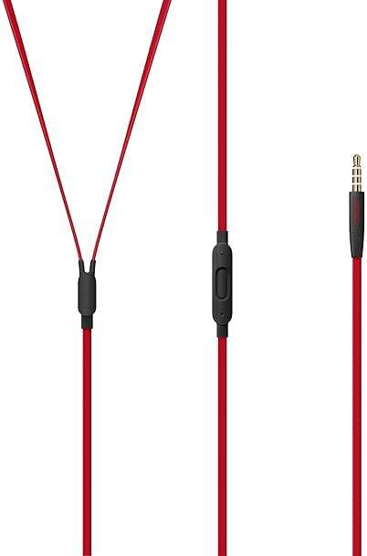 Beats By Dr. Dre UrBeats3 Wired In-Ear Headphones w/ 3.5mm Plug - Black / Red (Renewed) - Image 4