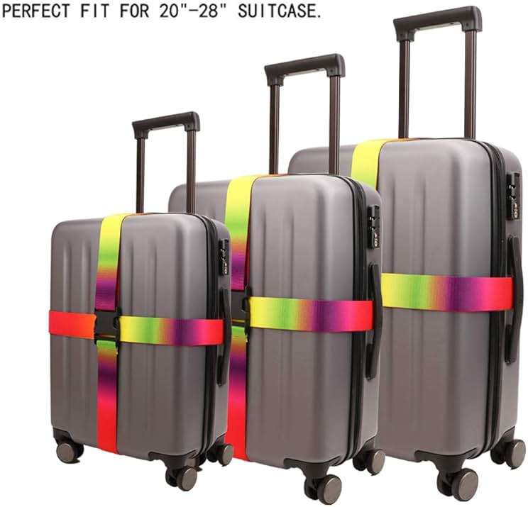 Gutsdoor Colorful 2 Pack Luggage Straps for Suitcases Travel Belt Connector Holds Suitcase Add a Bag Premium Accessories Unique Adjustable Strap - Image 5