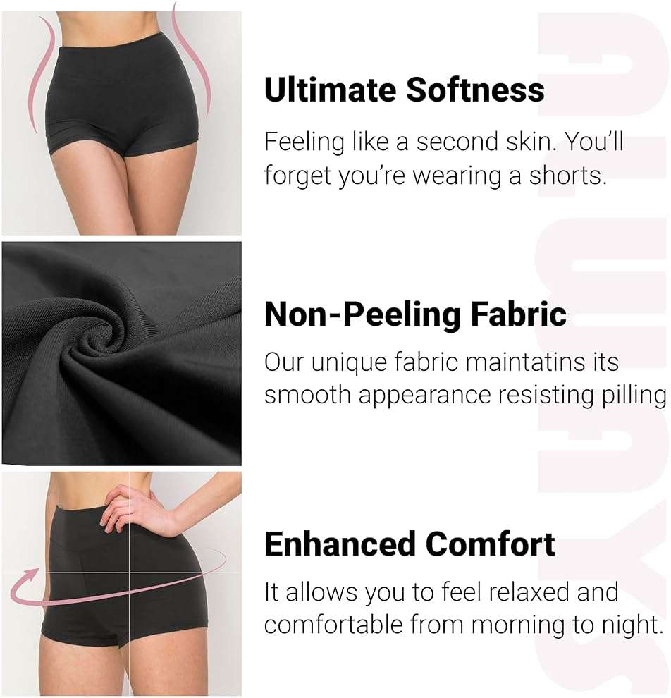ALWAYS Yoga Shorts for Women – High Waisted Workout Biker Shorts for Yoga, Running & Under Dress Anti-Chafing Comfort - Image 5