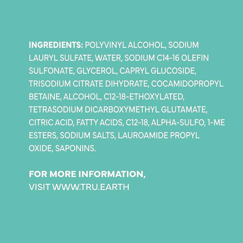 Tru Earth Compact Dry Laundry Detergent, Unscented - Up to 64 Loads (32 Sheets) | Liquidless Detergent, Travel | Packaging May Vary - Image 8