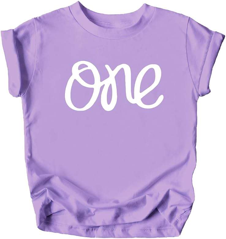 One 1st Birthday Shirt for Baby Girls First Birthday Outfit - Image 2