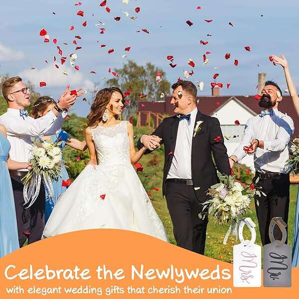 Mr and Mrs Tags, Wedding Gifts for Couples 2026, Personalized Engagement Gifts for Couples, Bridal Shower Gift for Newlyweds, Bride and Groom Travel Essentials - Image 3