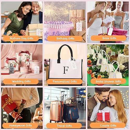 Mr and Mrs Tags, Wedding Gifts for Couples 2026, Personalized Engagement Gifts for Couples, Bridal Shower Gift for Newlyweds, Bride and Groom Travel Essentials - Image 8