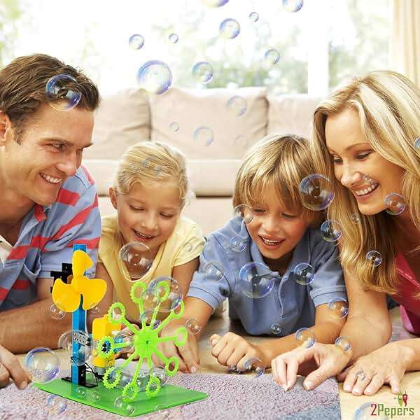 2Pepers Electric Motor Robotic Science Kits for Kids (4-in-1), DIY STEM Toys Kids Science Experiment Kits,Building Educational Robotics Kit for Boys and Girls,Circuit Engineering Science Project Kits - Image 4