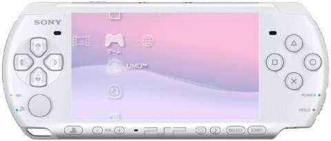 Sony PSP Slim and Lite 3000 Series Handheld Gaming Console with 2 Batteries (White)(Renewed) - Image 1