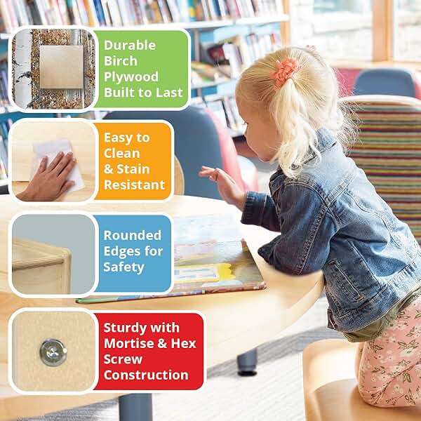 Contender Wooden Kids Fashion Pretend Dress-Up Station, Toddlers Clothing and Shoes Closet, Montessori Kids Room Furniture with Mirror & Side Hooks for Costume Storage - Image 5