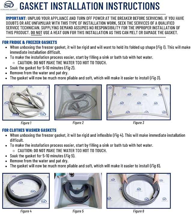 Supplying Demand 00772658 00680768 Front Load Clothes Washer Door Boot Gasket Replacement Model Specific Not Universal - Image 4