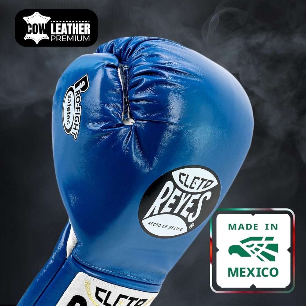 CLETO REYES Safetec Professional Competition Boxing Gloves for Men and Women, MMA, Kickboxing, Muay Thai, Lace Up - Image 2