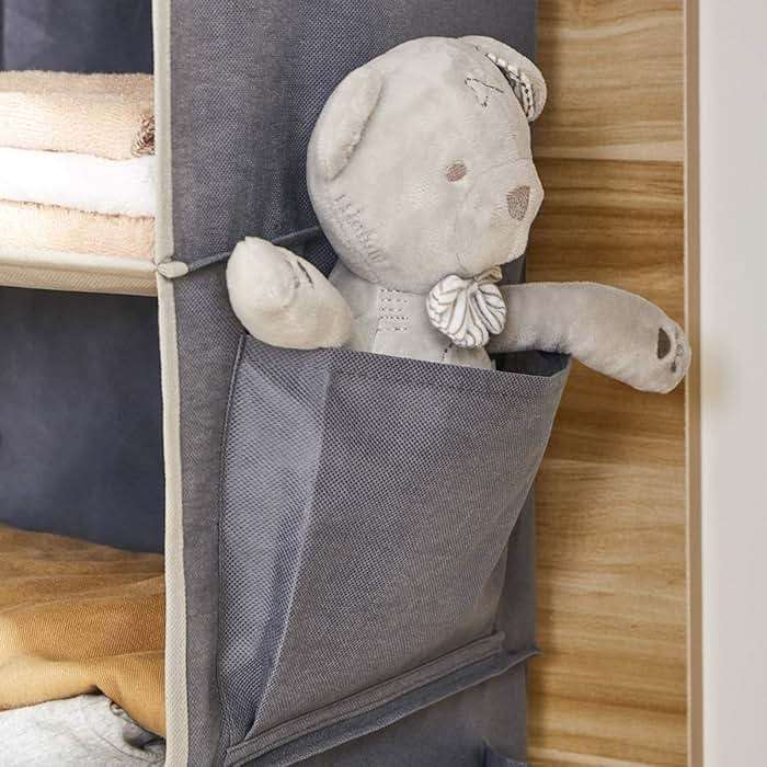 YOUDENOVA Hanging Closet Organizer and Storage, 6-Shelf Closet Hanging Storage Shelves, Grey - Image 7