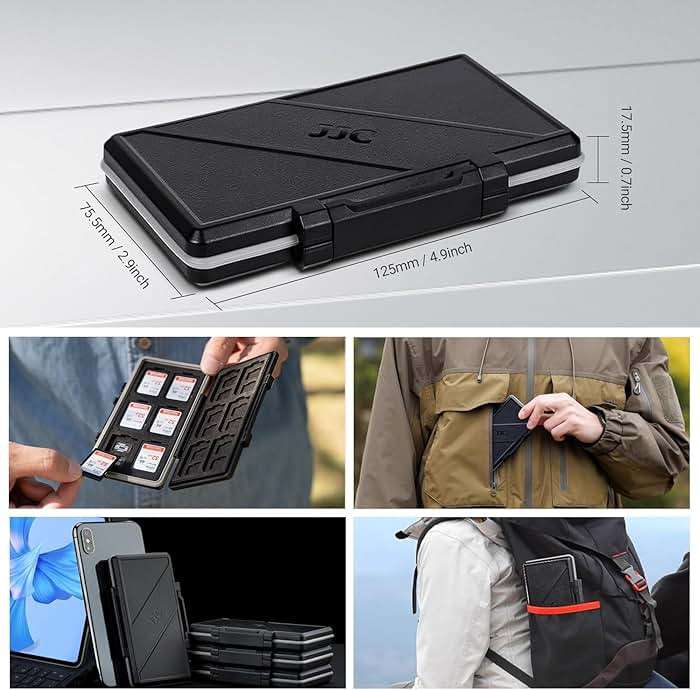36 Slots Memory Card Case Water-Resistant Anti-Shock Memory Card Wallet for 24 Micro SD SDXC SDHC TF Cards and 12 SD SDXC SDHC Cards | Compact Micro SD Card Holder Wallet for 24 Micro SD SDXC SDHC TF Cards and 12 SD SDXC SDHC Cards, Ergonomic Locking Systerm - Image 6