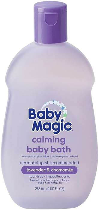 Baby Magic Calming Baby Bath, Lavender & Chamomile Scent, Specially Formulated for Baby's Delicate Skin, Made with Calendula, Tear Free, Hypoallergenic, Dermatologist Recommended, 9 Fl Oz - Image 1