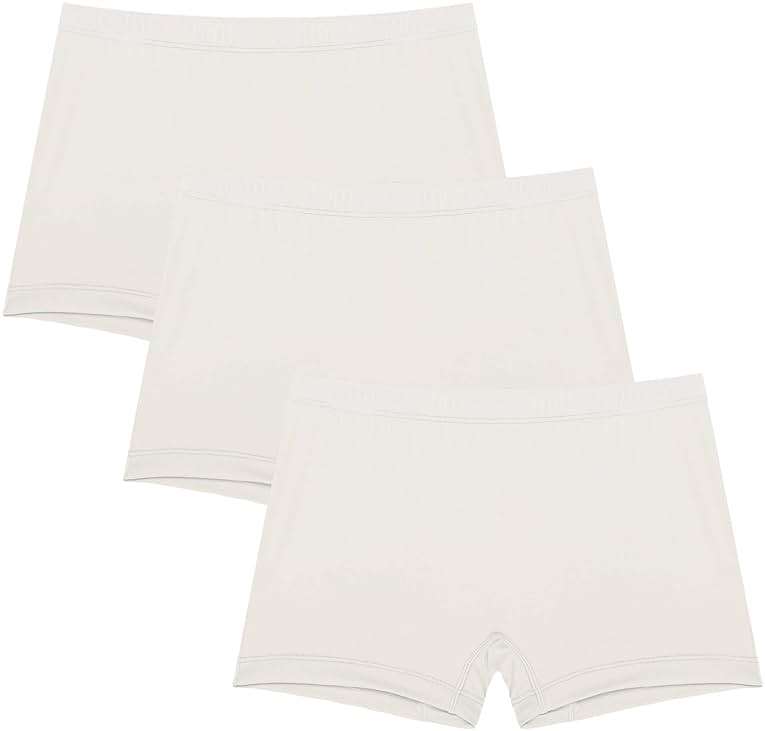 Ekouaer Boyshort Panties Women's Soft Underwear Briefs Invisible Hipster 3 Pack Seamless Boxer Brief Panties S-XXL - Image 2