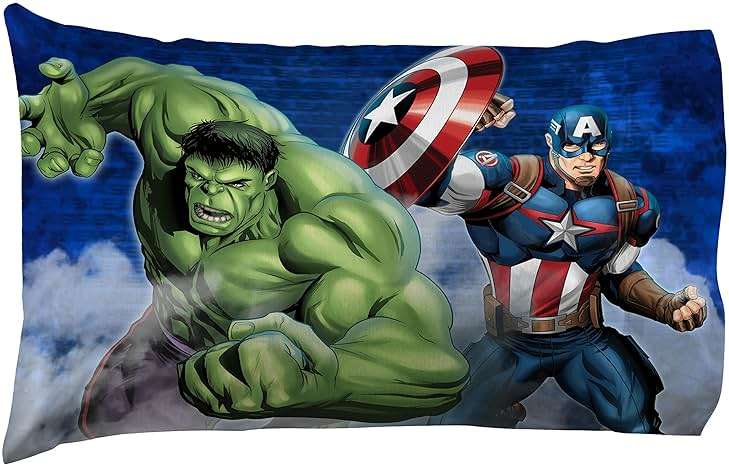 Marvel Avengers Kids Comforter Set, 5 Piece Full Size Bed in a Bag, Reversible, Captain America, Iron Man, Hulk, Thor - Super Soft Fade Resistant Machine Washable Microfiber (Official Marvel Product) - Image 7