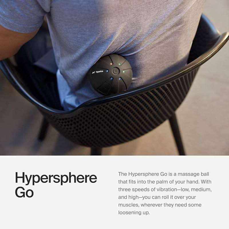 Hyperice Hypersphere Go - Vibrating Massage Ball for Muscle Recovery, Myofascial Release and Soreness Relief - Portable Fitness Massager, Perfect for use at the Gym, or at Home - Image 3