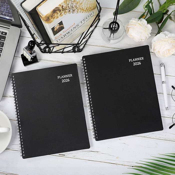 BooQool Planner 2026-2027 for Office, School, Home - Spiral Bound Academic Monthly Weekly Calendar July 2026 - June 2027 Organizer with To Do List, Tabs & PP Cover 8" x 10" - Image 2