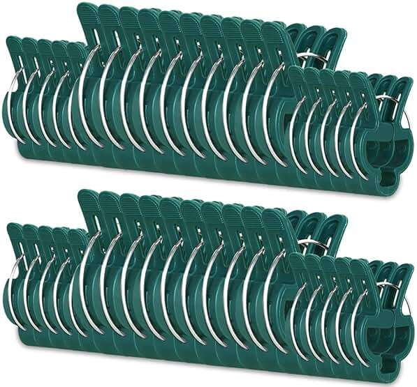 Yinghezu 40 Pcs Plant Support Clips,Flower and Vine,Garden Tomato Plant Support Clips for Supporting Stems,Vines Grow Upright Climbing,Tool for Straightening,Tomato Cage,Trellis. 2 Sizes in one Pack - Image 1