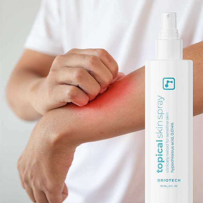 BRIOTECH Hypochlorous Acid Spray for Face - Topical Skin Spray to Calm Redness & Irritation, Gentle Daily Face Mist for Sensitive Skin, Barrier Support, HOCl Spray for Face & Body, 8.5 oz (1 Pack) - Image 9
