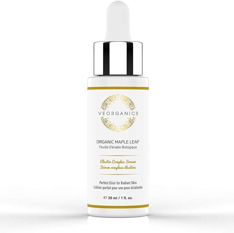 Organic Maple Leaf Elastin Complex Facial Serum - Rich in Vitamin C Serum - Face Serum Skin Care - Anti Aging Serum - Beauty & Personal Care Serum for Face - Facial Skin Care Products by VeOrganics - Image 1