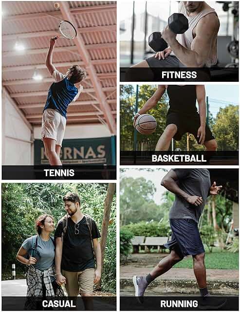 TACVASEN Men's Running Athletic Shorts 9" Quick Dry Workout Gym Shorts Lightweight Summer Shorts 3 Zipper Pockets - Image 7