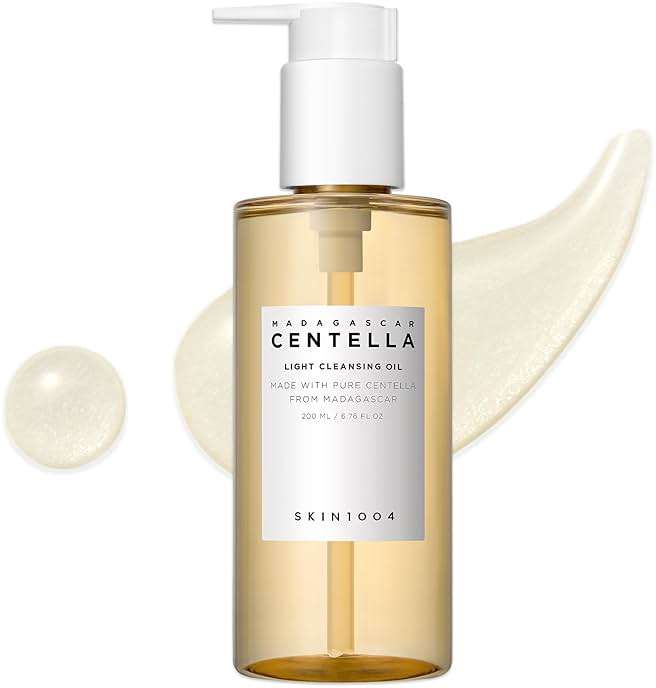 SKIN1004 Madagascar Centella Light Cleansing Oil 6.76 fl.oz, 200ml | Gentle Oil Cleanser for Face, Korean Facial Cleanser, Double Cleansing - Image 1