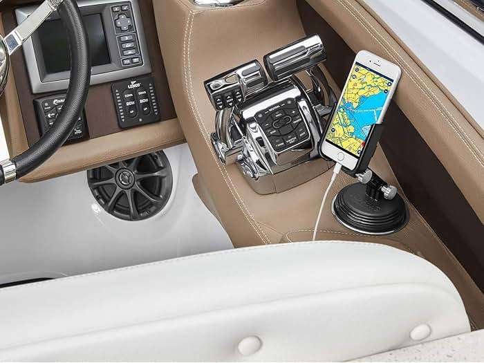 WeatherTech CupFone with Extension – Adjustable, Universal Cup Holder Cell Phone Mount Car & Truck Accessory – Best Design for iPhone & Smartphone Charging – Black Plastic Knobs - Image 7