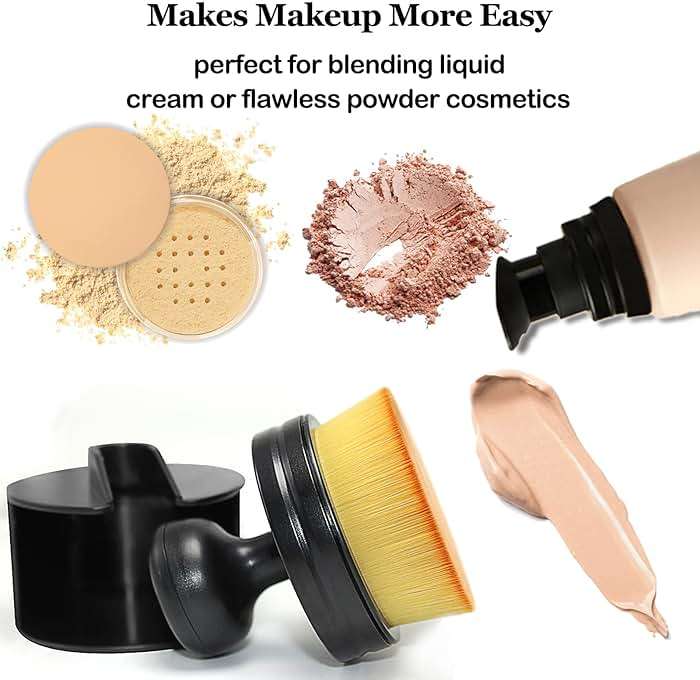 Extra Large Body Makeup Brush For Self Tanner, Wide-headed Kabuki Foundation Tanning Brush Streak-Free Blending Applicator for Leg, Back & Full Body, Bronzer, Lotion Tan Mousse, Wet&Dry Use - Image 4