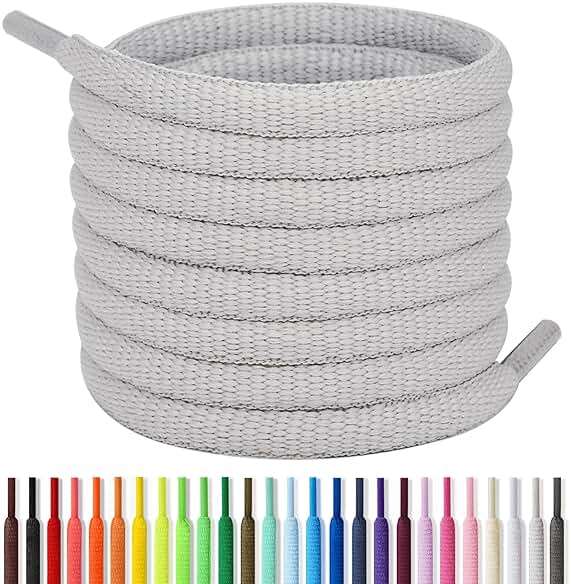 Handshop 1/4" Oval Athletic Shoelaces 24"-72" in 22 Colors Half Round Shoe Laces - Image 1