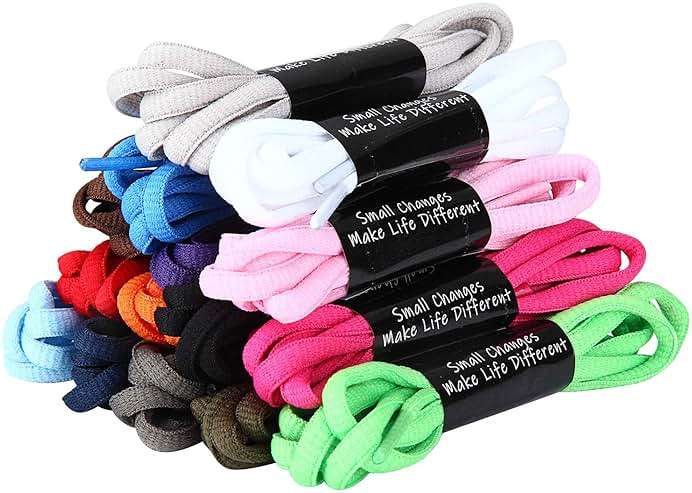 Handshop 1/4" Oval Athletic Shoelaces 24"-72" in 22 Colors Half Round Shoe Laces - Image 4