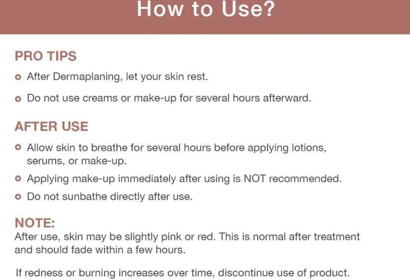 Finishing Touch Flawless Dermaplane Glo Lighted Facial Exfoliator - Non-Vibrating and Includes 6 Replacement Heads, White/Rose Gold - Image 9