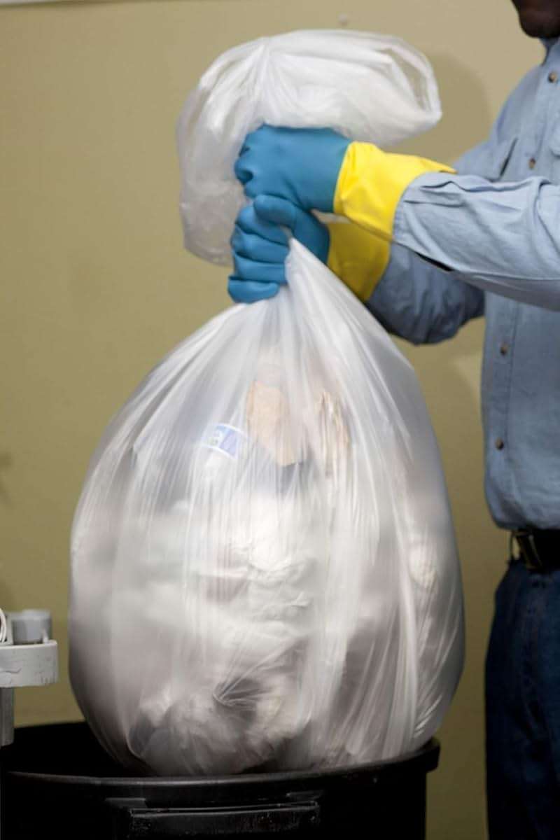Aluf Plastics 33 Gallon Clear Trash Bags - 33" x 39" - 1.5 MIL (eq) - CSR Series - Heavy Duty Industrial Liners Clear Garbage Bags for Recycling, Contractors, Storage, Outdoor, 1 Count (Pack of 100) - Image 2