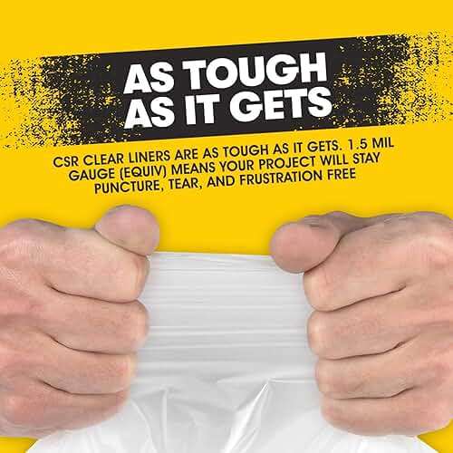 Aluf Plastics 33 Gallon Clear Trash Bags - 33" x 39" - 1.5 MIL (eq) - CSR Series - Heavy Duty Industrial Liners Clear Garbage Bags for Recycling, Contractors, Storage, Outdoor, 1 Count (Pack of 100) - Image 3