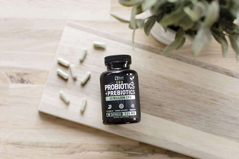 Probiotics and Prebiotics + SBO Probiotics (60 Billion CFU | 90 Capsules) Acidophilus Probiotic w. Saccharomyces Boulardii, Bifidobacterium + Spore Probiotic & Organic Sprouted Prebiotic Fiber Blend - Image 3